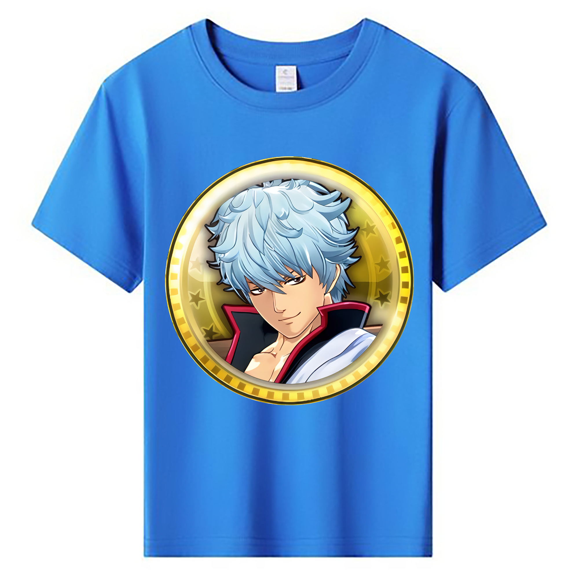 （画像用） ぎんたま 坂田銀時（さかたぎんとき） 神楽 志村新八（しむら しんぱち） GINTAMA Sakata Gintoki Kagura Shimura Shinpachi 綿100％キッズTシャツ（フロントプリント）